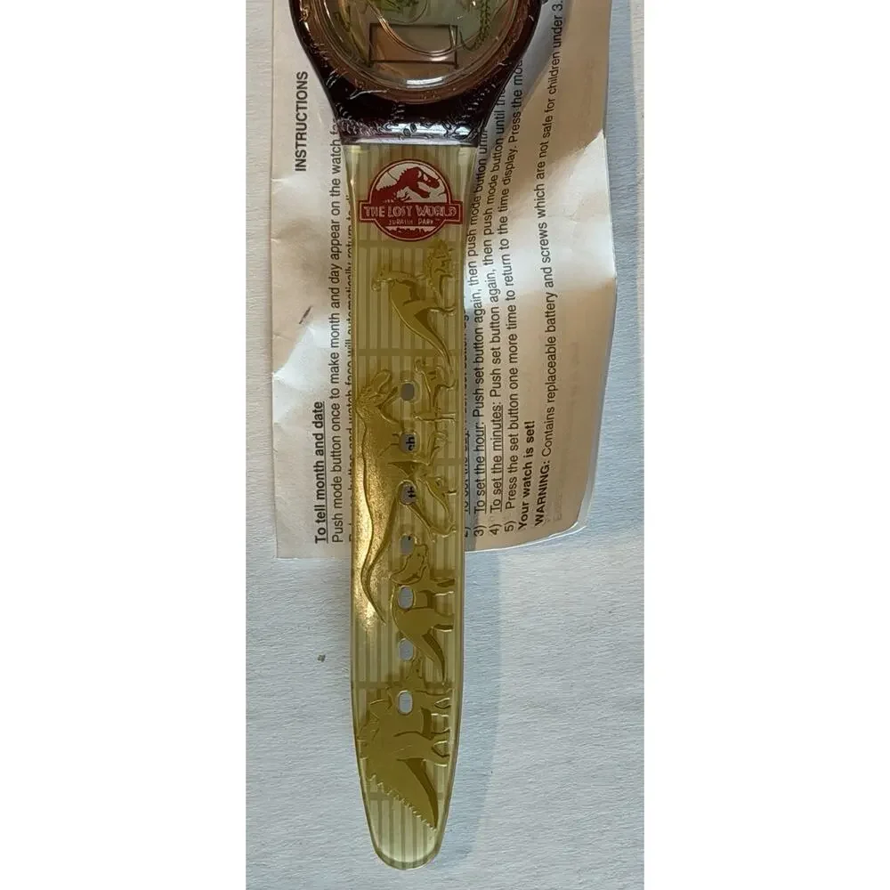 1997 Burger King Watch Vintage Jurassic Park Something Has Survived NIB untested